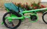 Ricksycle 21 Speed Folding Recumbent Tandem Tricycle