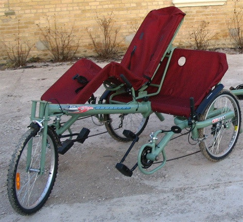 Ricksycle 21 Speed Folding Recumbent Tandem Tricycle