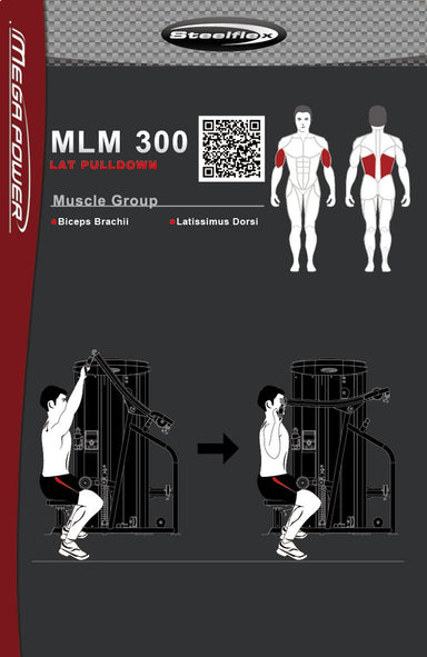 Steelflex Megapower MLM-300 Lat Pull Weight Machine - Upzy.com