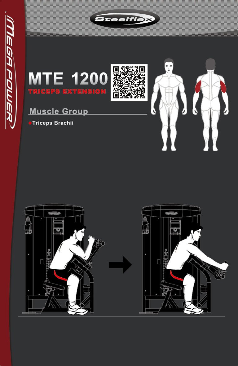 Steelflex Megapower MTE-1200 Triceps Extension Machine - Upzy.com