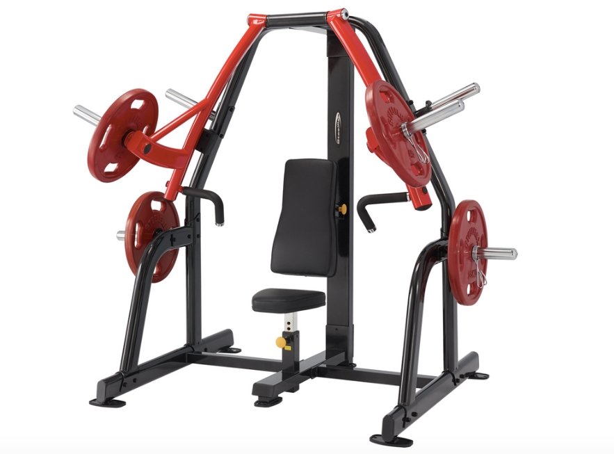 Steelflex Plateload PSBP Seated Chest Bench Press Weight Machine - Upzy.com
