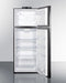 Summit BKRF1119B ADA Compliant Mid Size Top Freezer Refrigerator, Black - Upzy.com