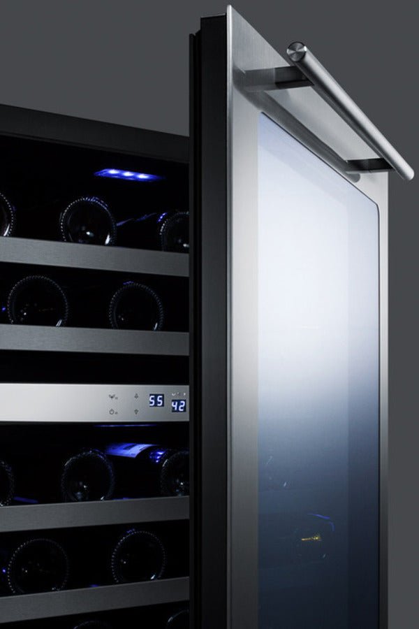 Summit CL24WC2 24" Built-In 46-Bottle Dual Zone Wine Cellar - Upzy.com