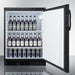 Summit FF7LBLKBIPUB 24" Built-In Refrigerator Craft Beer Pub Cellar Storage - Upzy.com