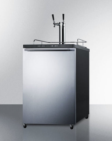 Summit SBC635MSSHHTWIN Dual Tap Freestanding Residential Beer Dispenser - Upzy.com