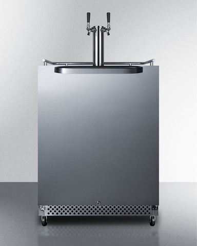 Summit SBC696OSCFTWIN 24" Dual Tap Built-In Outdoor Cold Brew Coffee Kegerator - Upzy.com