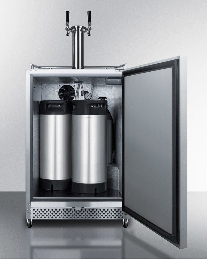 Summit SBC696OSCFTWIN Dual Tap BuiltIn Cold Brew Coffee Kegerator —