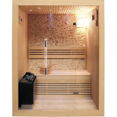 Sunray 200LX Rockledge 2 Person Luxury Traditional Finnish Sauna - Upzy.com