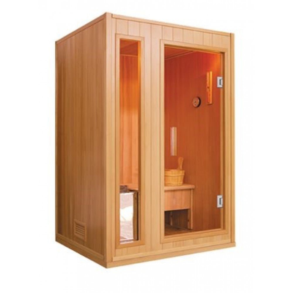 Sunray HL200SN Baldwin Canadian Hemlock 2 Person Traditional Finnish Sauna - Upzy.com