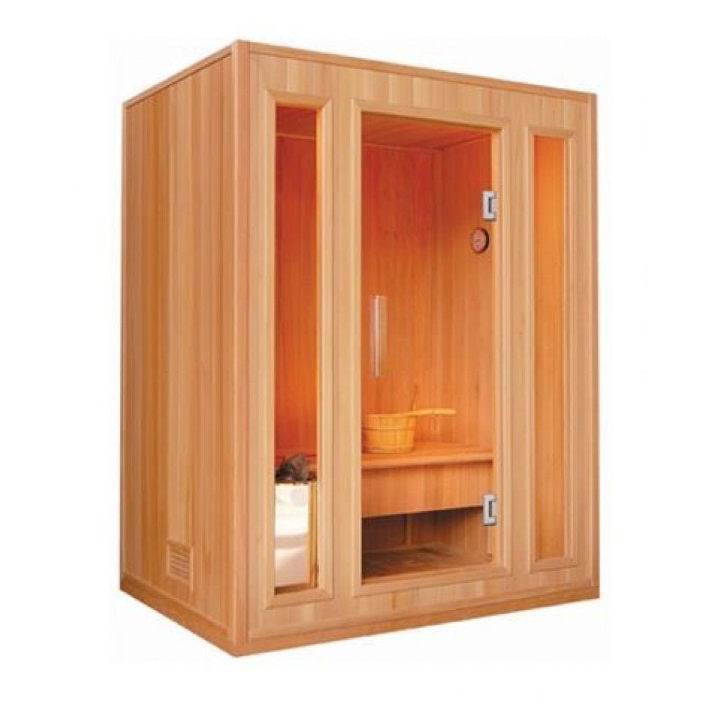 Sunray HL300SN Southport Canadian Hemlock 3 Person Traditional Finnish Sauna - Upzy.com