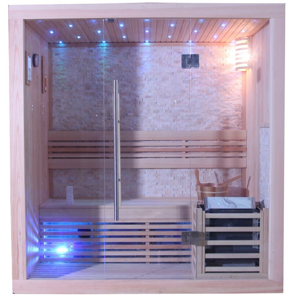 Sunray Westlake 300LX 3 Person Luxury Traditional Finnish Sauna - Upzy.com