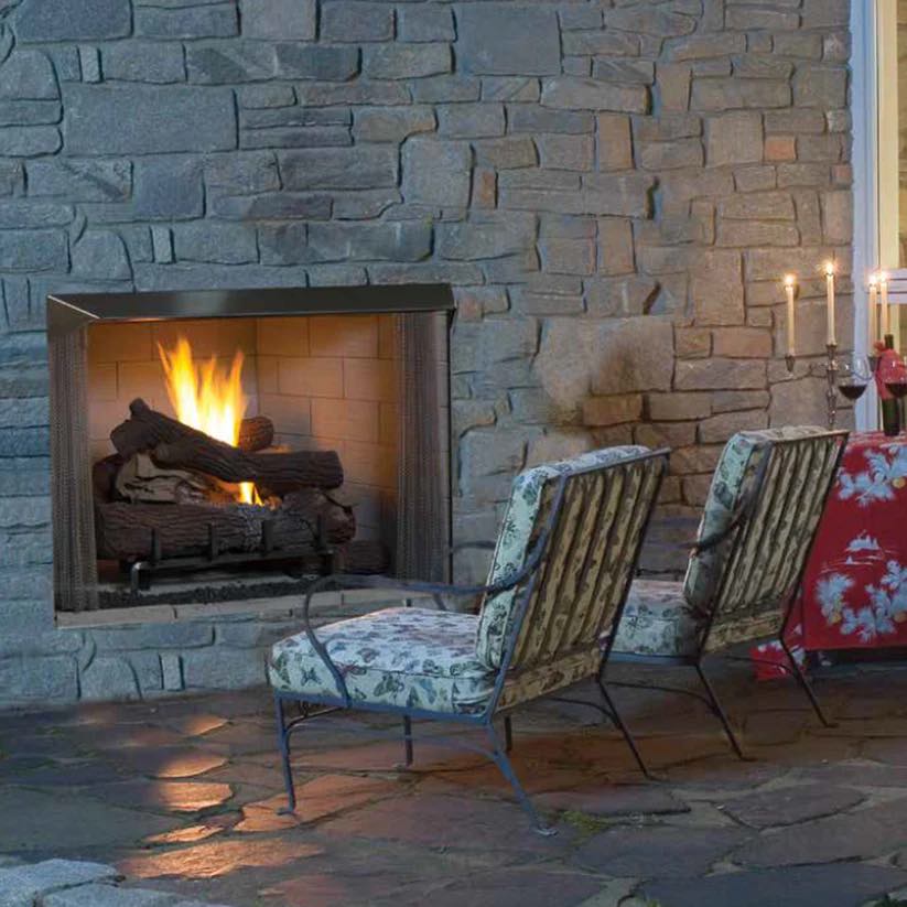 Superior 36" VRE4536 Outdoor Vent-Free Gas Fully Insulated Firebox Fireplace