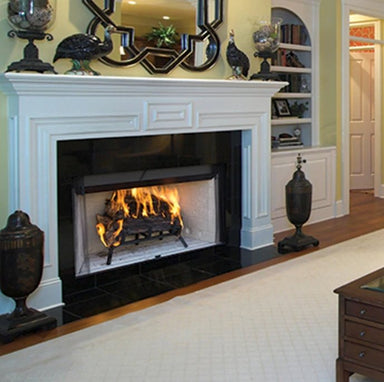 Superior 36" WRT/WCT 3036 Wood Burning Fireplace, White Stacked Refractory Panels - Upzy.com