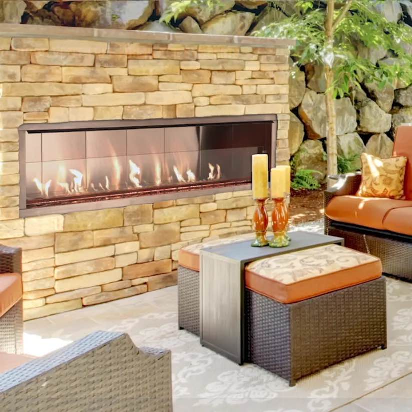 Superior 36" VRE4636 Linear Outdoor Vent-Free Gas Fireplace