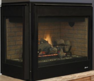Superior 40" DRT40C Traditional Corner Direct Vent Fireplace - Upzy.com