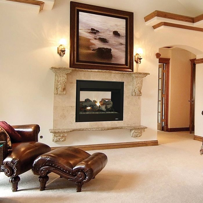 Superior 40" DRT40STDEN SEE-THROUGH Top/Rear Vent Direct Vent Fireplace - Upzy.com