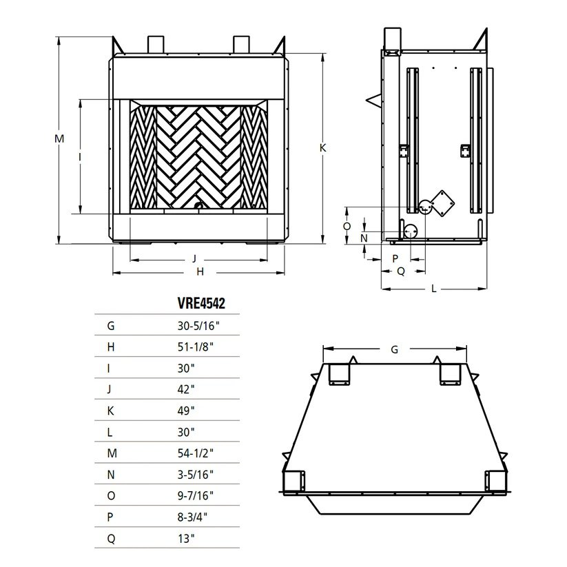 Superior 42" VRE4542 Outdoor Vent-Free Gas Fully Insulated Firebox