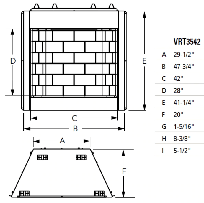 Superior 42" VRT3542 Clean Faced Circulating Vent-Free Gas Firebox - Upzy.com