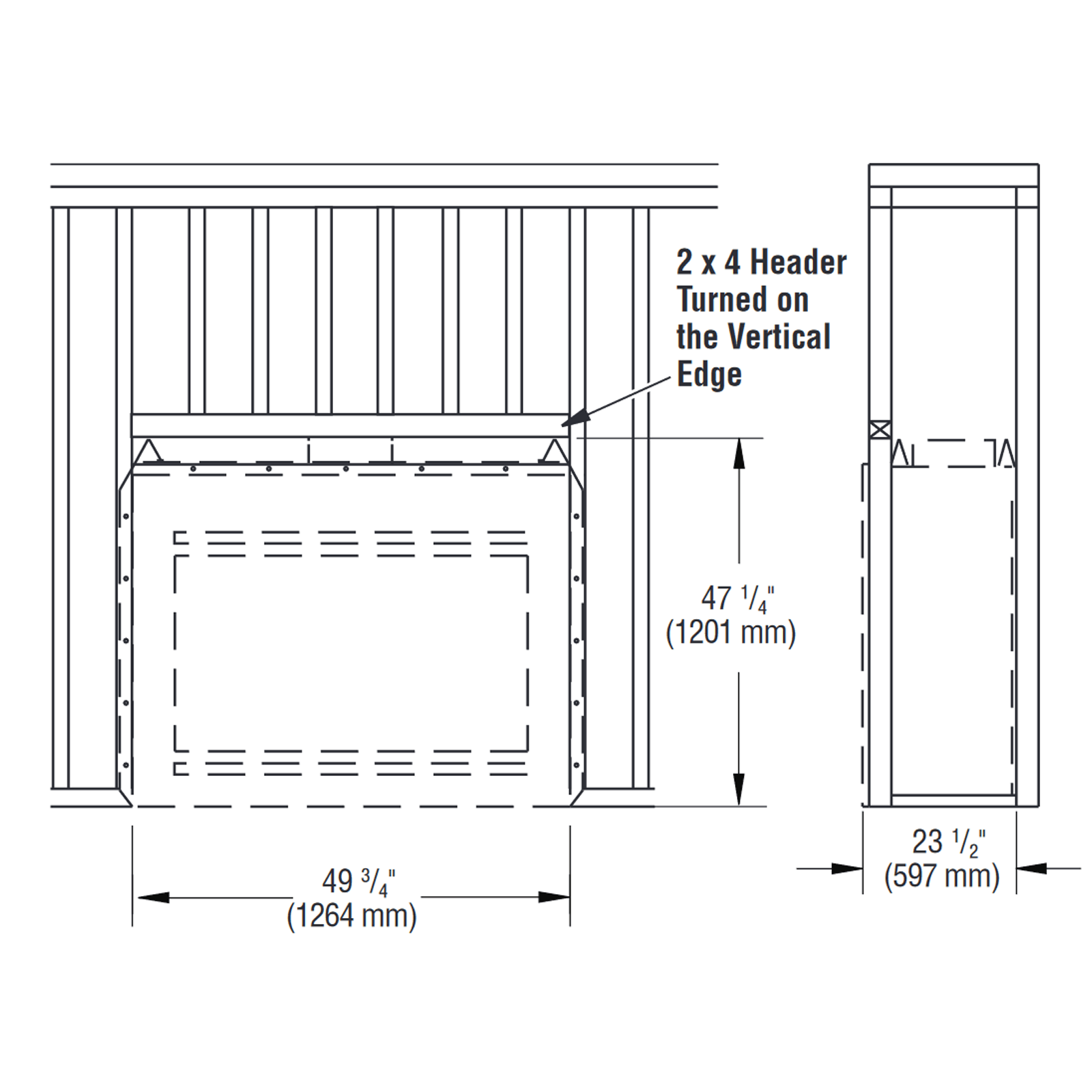 Superior 42" WRT/WCT 3042 Wood Burning Fireplace, White Stacked Refractory Panels - Upzy.com