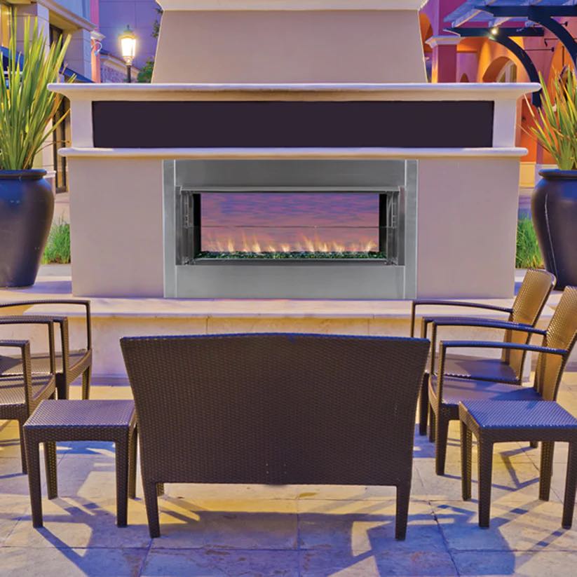 Superior 43" VRE4543 Linear Outdoor Vent-Free Gas Fireplace
