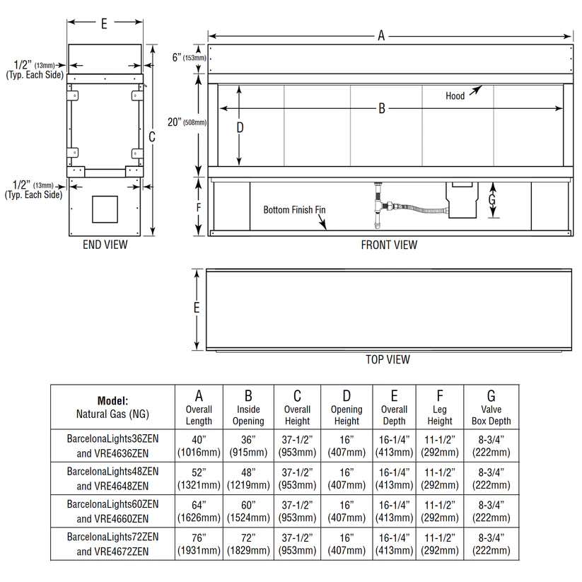 Superior 48" VRE4648 Linear Outdoor Vent-Free Gas Fireplace