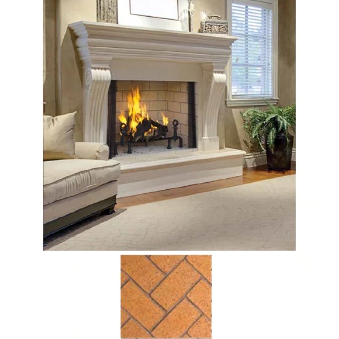 Superior 50" WRT6050 Traditional Wood Burning Fireplace, Mosaic Brick Interior - Upzy.com