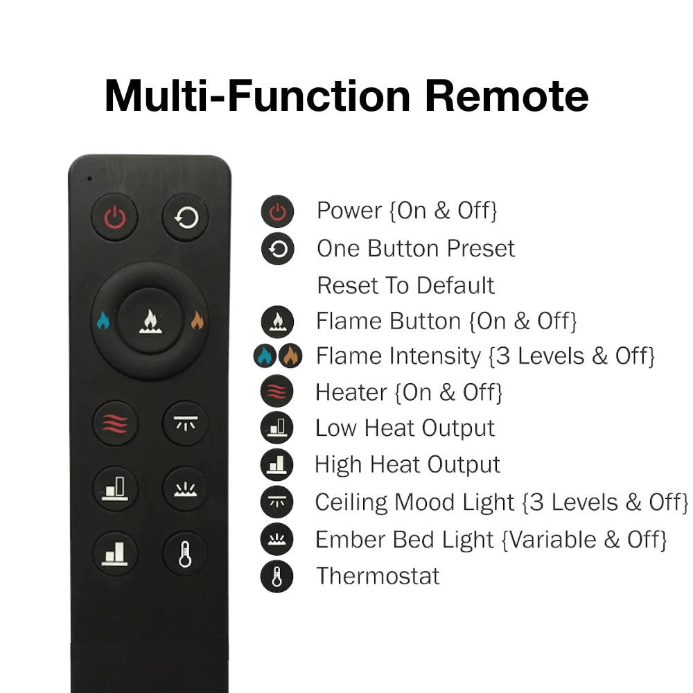 Superior F4446 72" ERL3072 Wall Mounted Linear Electric Fireplace MPE-72D - Upzy.com