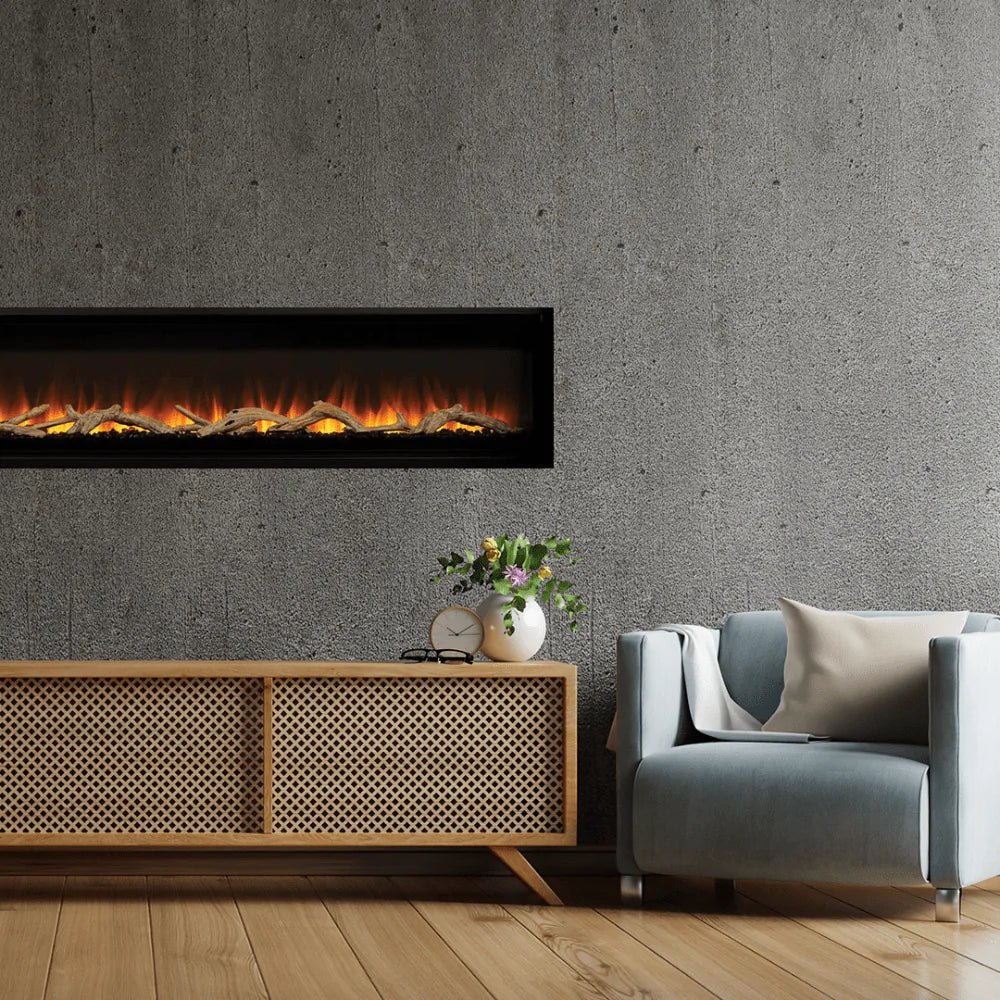 Superior F4447 84" ERL3084 Wall Mounted Linear Electric Fireplace MPE-84D - Upzy.com