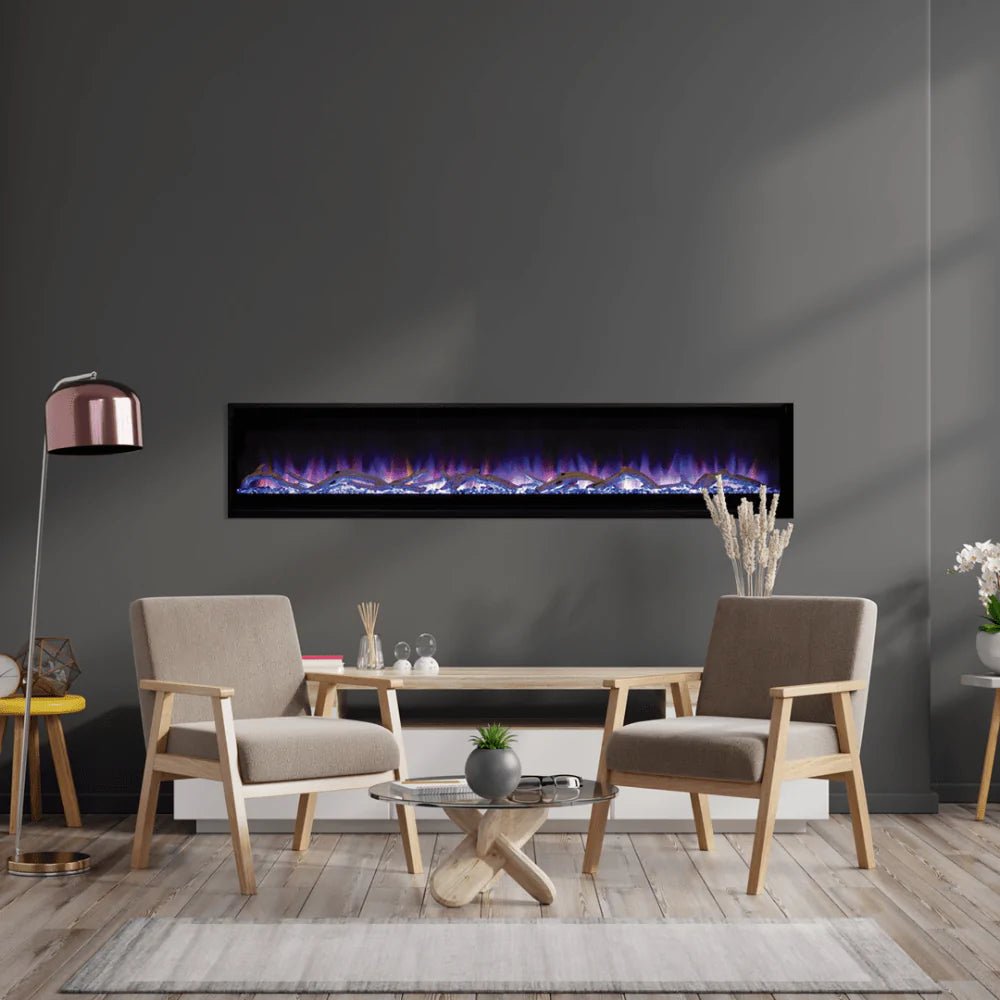 Superior F4447 84" ERL3084 Wall Mounted Linear Electric Fireplace MPE-84D - Upzy.com