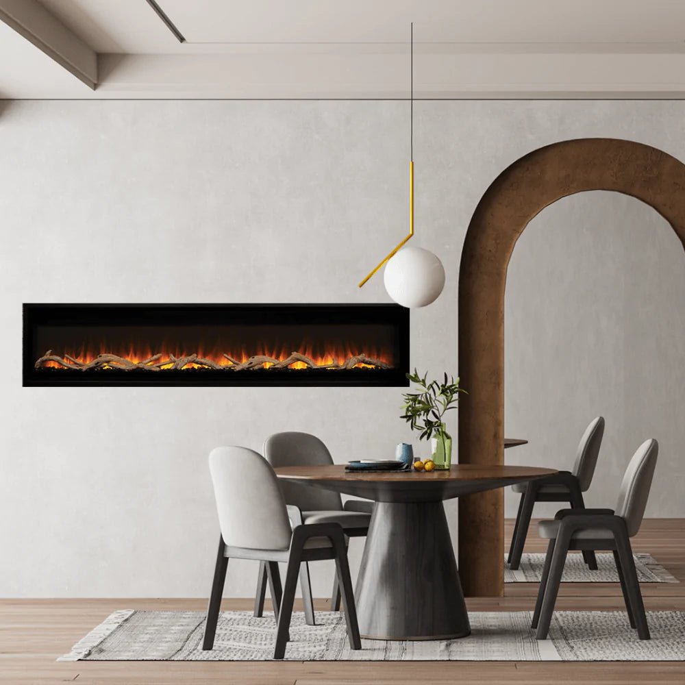 Superior F4448 100" ERL3100 Wall Mounted Linear Electric Fireplace MPE-100D - Upzy.com