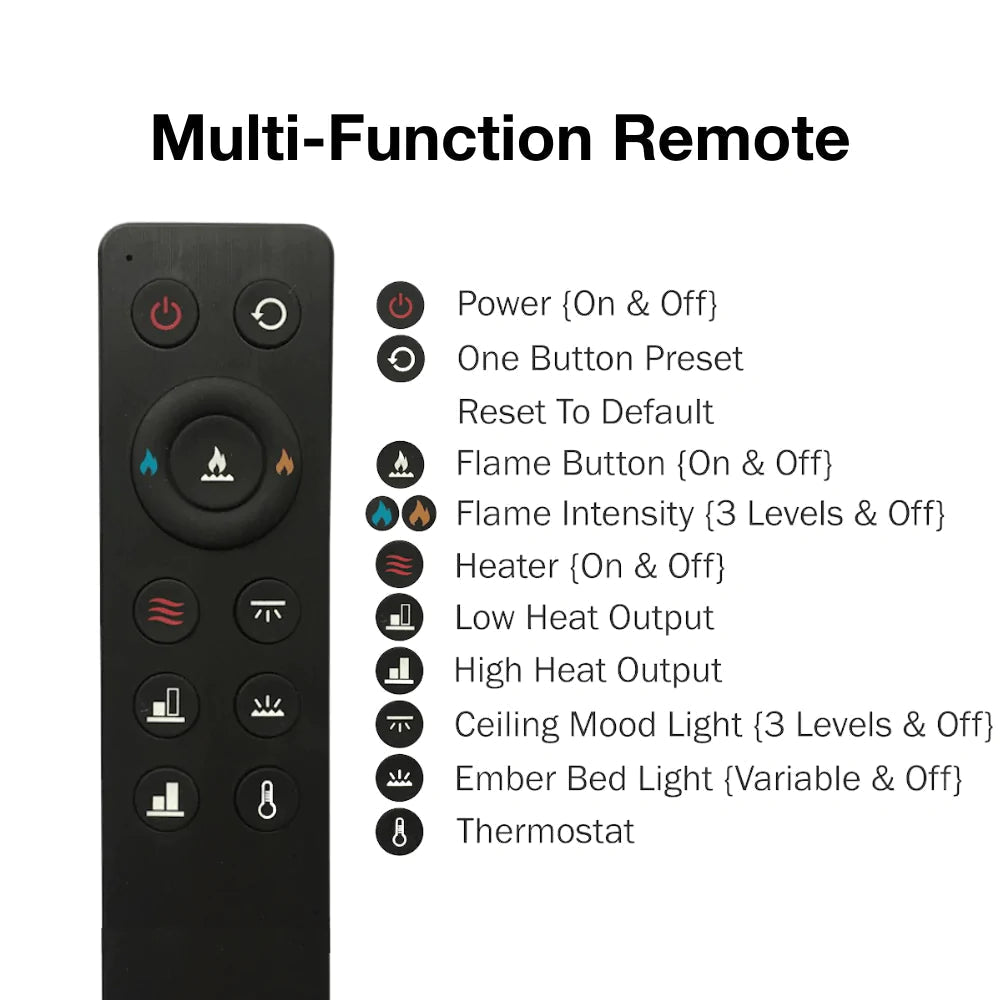 Superior F4448 100" ERL3100 Wall Mounted Linear Electric Fireplace MPE-100D - Upzy.com