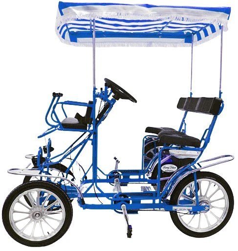 Surrey DELUXE Four Wheel 2 Pedaler 3 Adults 2 Kids Pedal Bike