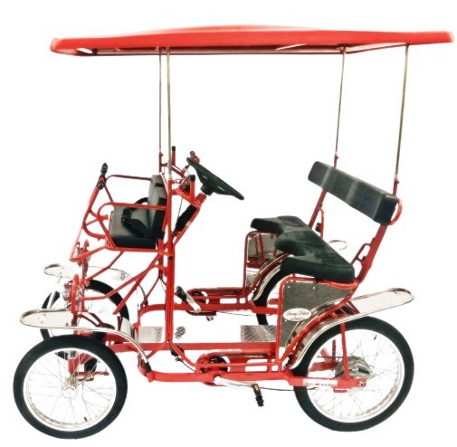 Surrey DELUXE Four Wheel 2 Pedaler 3 Adults 2 Kids Pedal Bike
