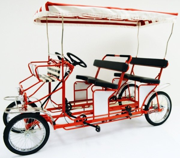 quad pedal bike Surrey DOUBLE BENCH CLASSIC Quadricycle Four Wheel 4 Pedalers Pedal Bike