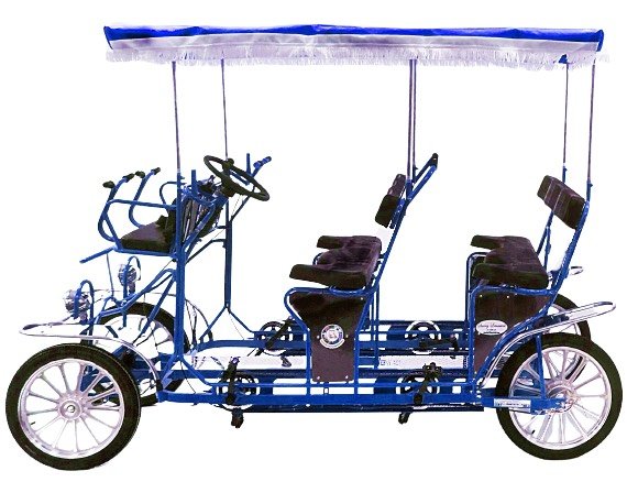 Surrey LIMOUSINE DELUXE 7 SPEED Four Wheel 4 Pedalers Dual Sides Pedal Bike