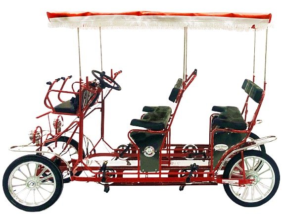Surrey Limousine Deluxe 7-Speed Pedal Bike Red / 7 Speed (Front Titan Alloy Mag Wheels & Rear Spoke Wheels)