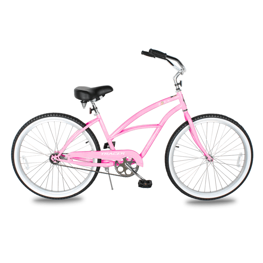 Tracer BORA 26" Step-Through Hybrid Single Speed Fat Tire Beach Cruiser Bike - Upzy.com