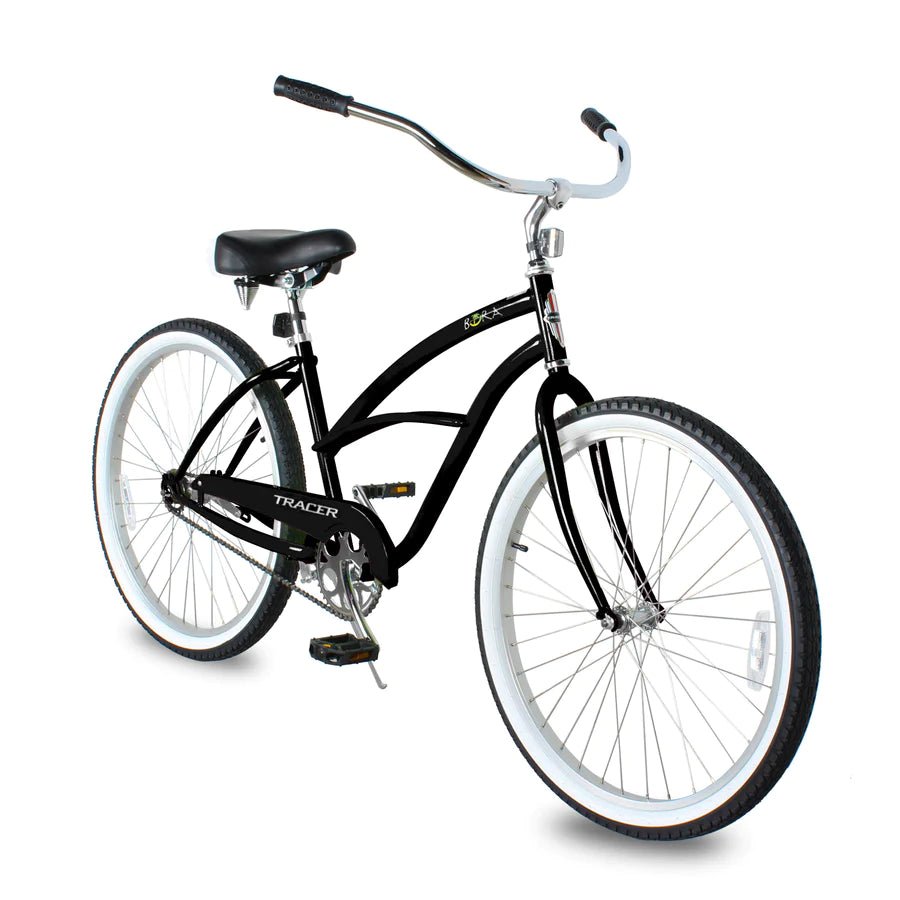 Tracer BORA 26" Step-Through Hybrid Single Speed Fat Tire Beach Cruiser Bike - Upzy.com