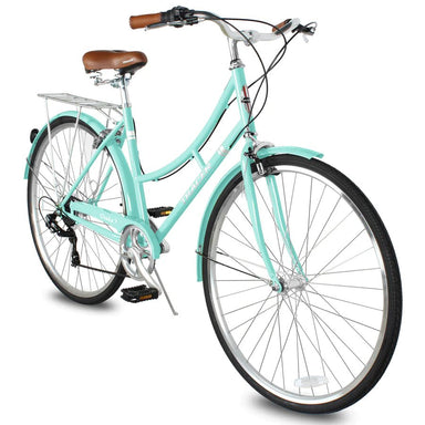 Tracer OSAKA Women's Step-Through 700c Shimano 7 Speed Hybrid City Bike - Upzy.com