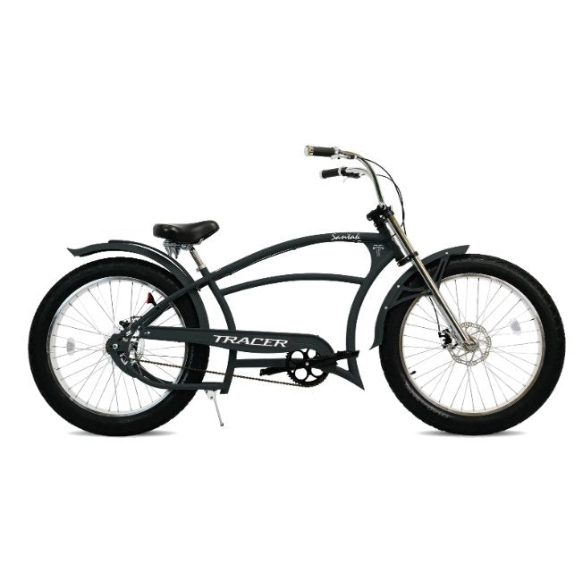 Tracer SANTAK GT 26" Chopper Stretch Oversized Frame Fat Tire Beach Cruiser Bike - Upzy.com