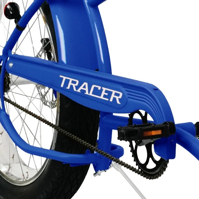 Tracer SANTAK GT 26" Chopper Stretch Oversized Frame Fat Tire Beach Cruiser Bike - Upzy.com