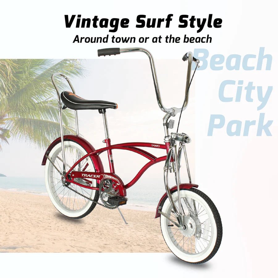 Tracer SMART CLASSIC Single Speed Banana Seat Beach Cruiser Fat Tire Bike - Upzy.com