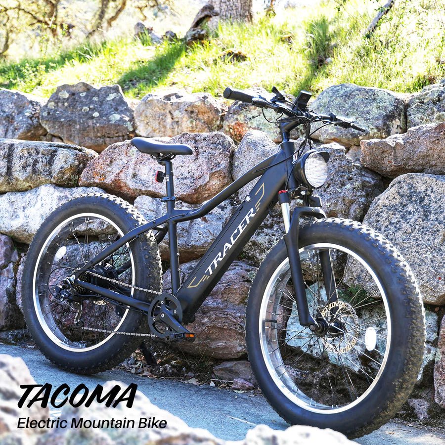 Tracer TACOMA 26" 800W 48V 7 Speed Fat Tire Electric Mountain Bike - Upzy.com