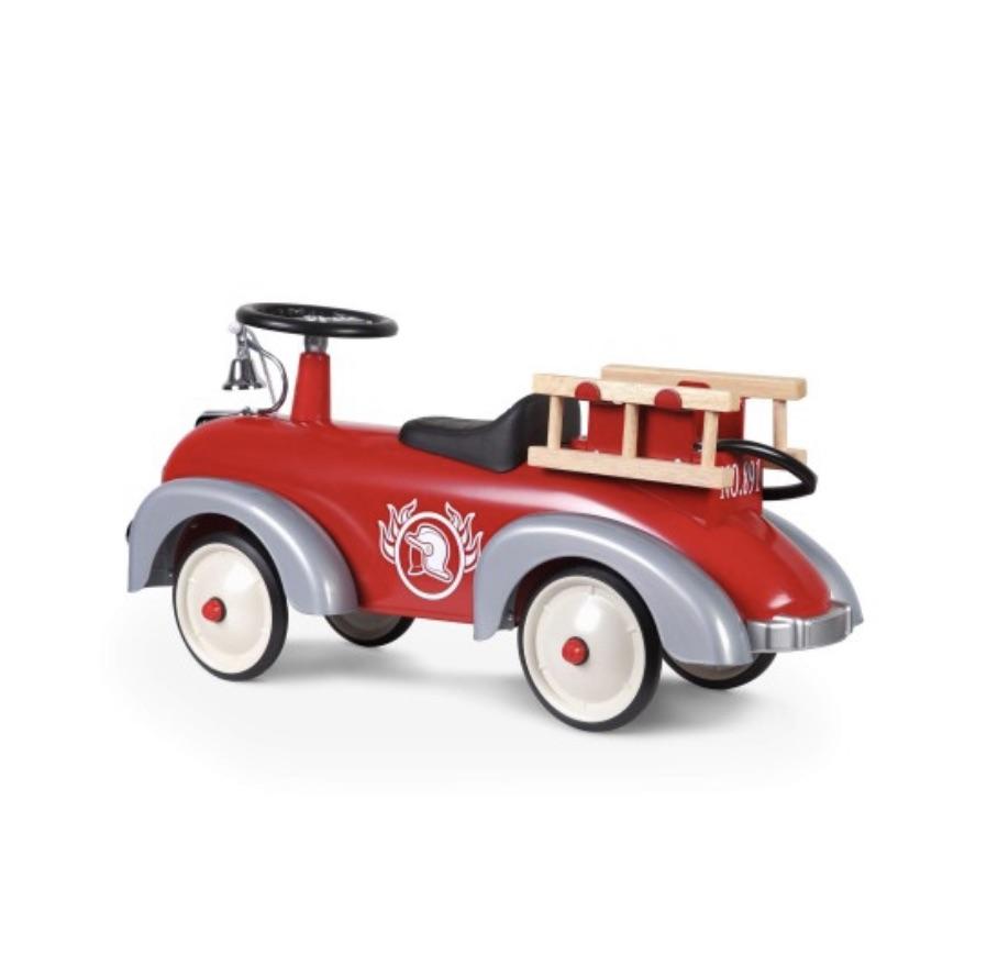 Vici Vintage Baghera Speedster Fireman Metal Kids Ride-On Car Toy - Upzy.com