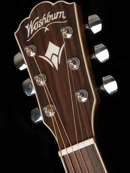 Washburn HF11SCE Heritage Series Folk Electric Acoustic Guitar - Upzy.com