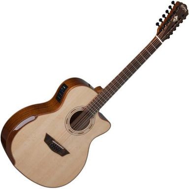 Washburn WCG15SCE12 Comfort Deluxe 12 String Acoustic Electric Guitar - Upzy.com
