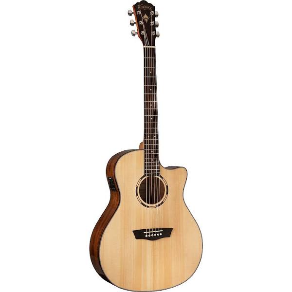 Washburn WLO10SCE Woodline 10 Series Electric Acoustic Guitar - Upzy.com