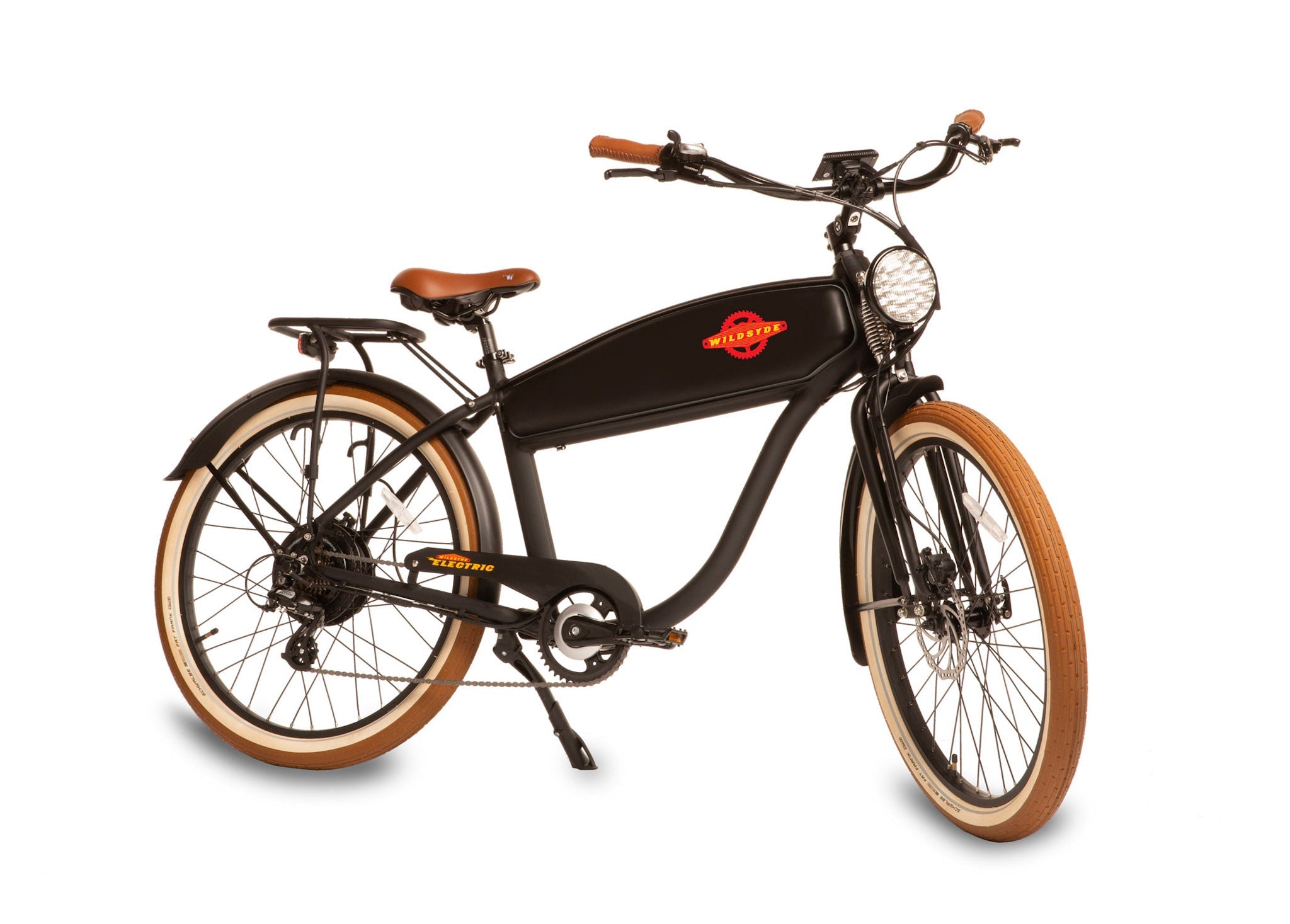 Wildsyde Shadow 500W 48V Vintage Cruiser Electric Bike - Upzy.com