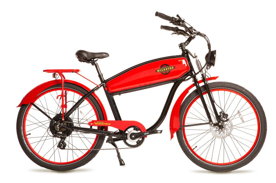 Wildsyde Shadow 500W 48V Vintage Cruiser Electric Bike - Upzy.com