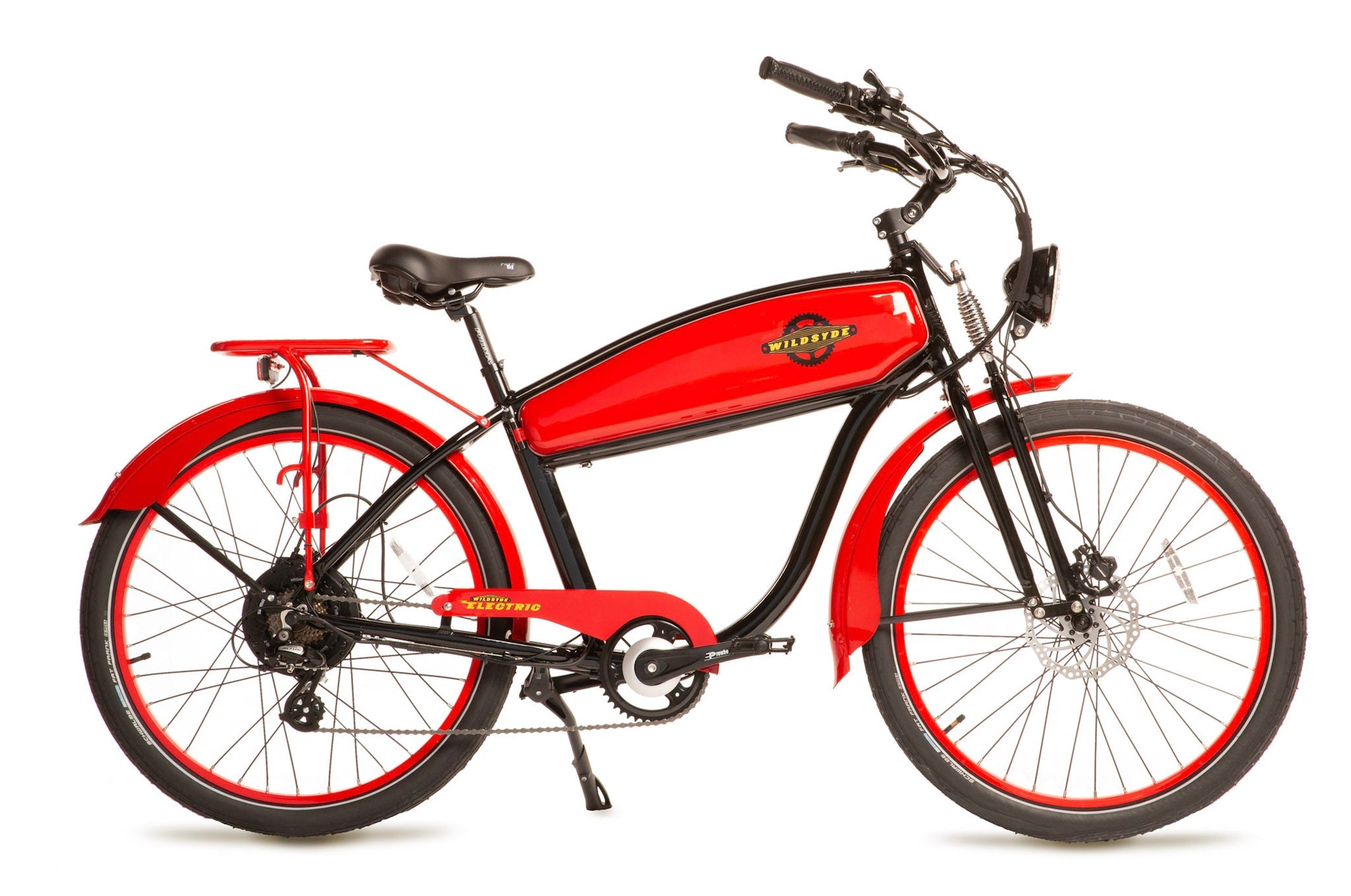 Wildsyde Shadow 500W 48V Vintage Cruiser Electric Bike - Upzy.com